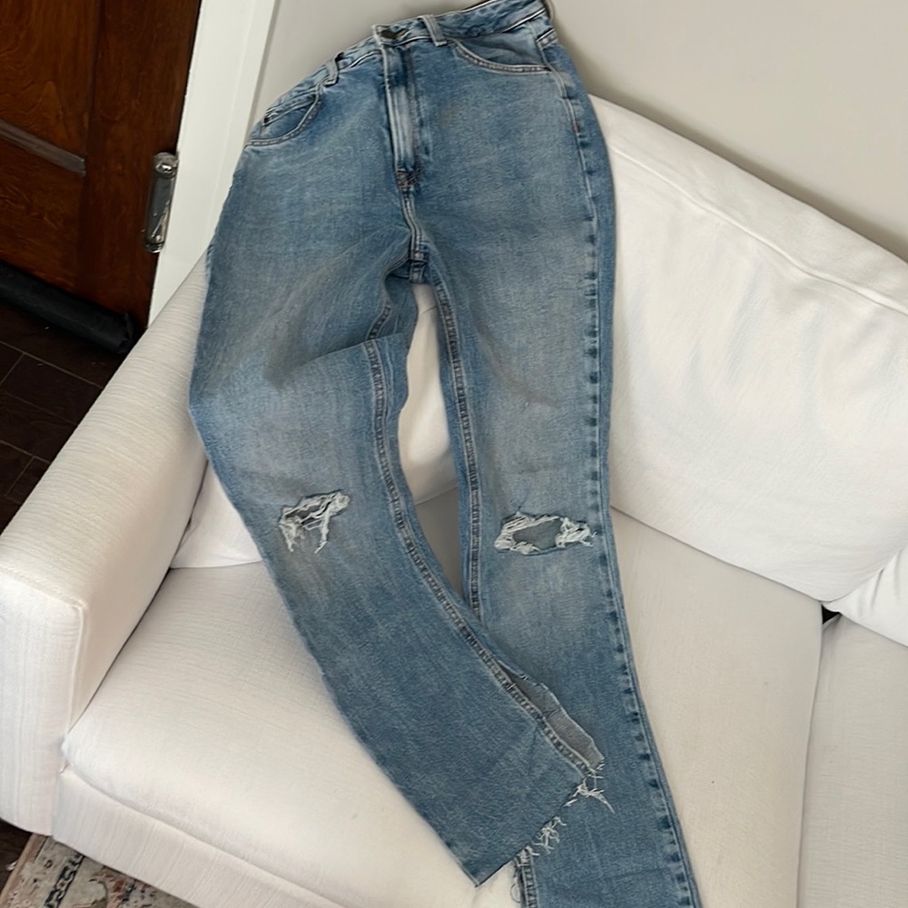 ZARA bootleg light jeans